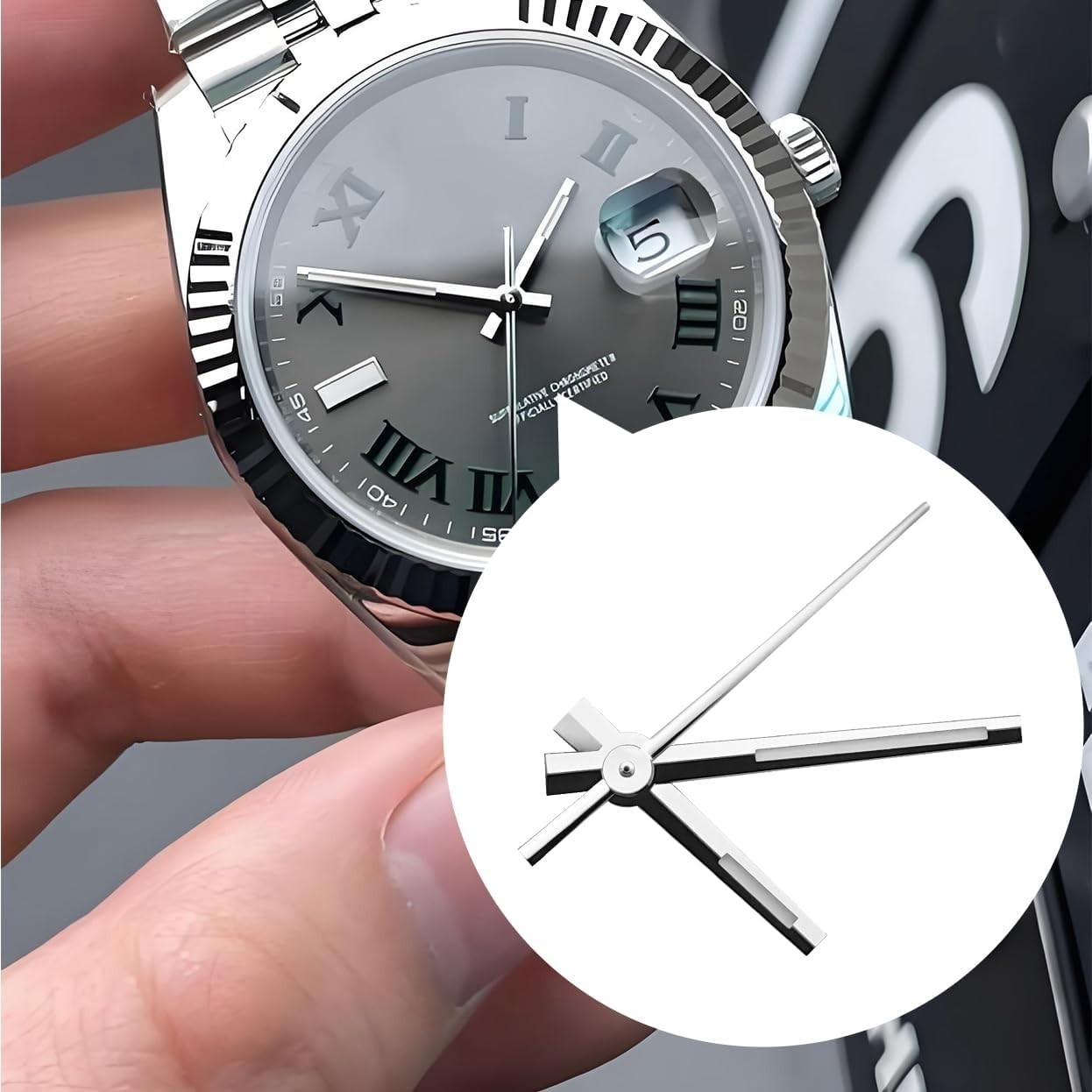 High-Quality Alloy Steel Watch Hand Set for Rolex Tudor 94500 & ETA Movement