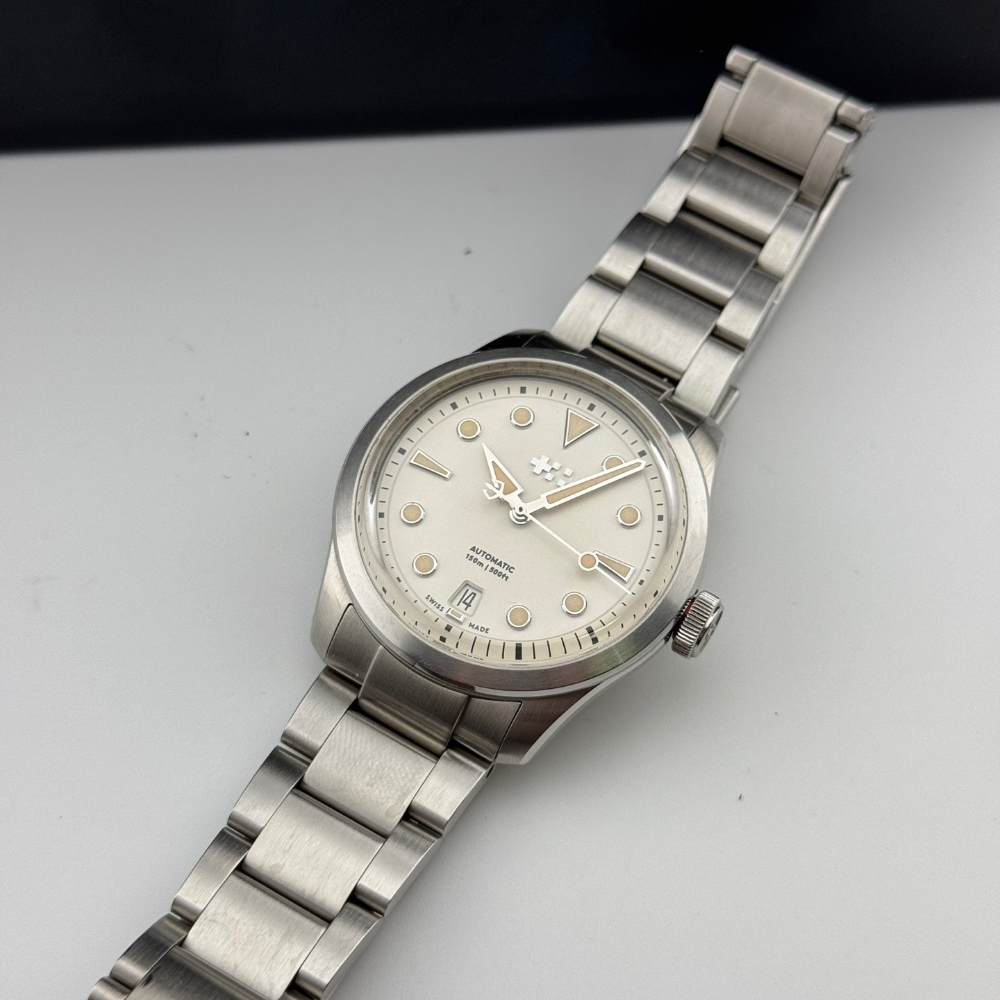 Christopher Ward C65 Dune White Cream Ivory Sand Dial 38mm Automatic Discontinue