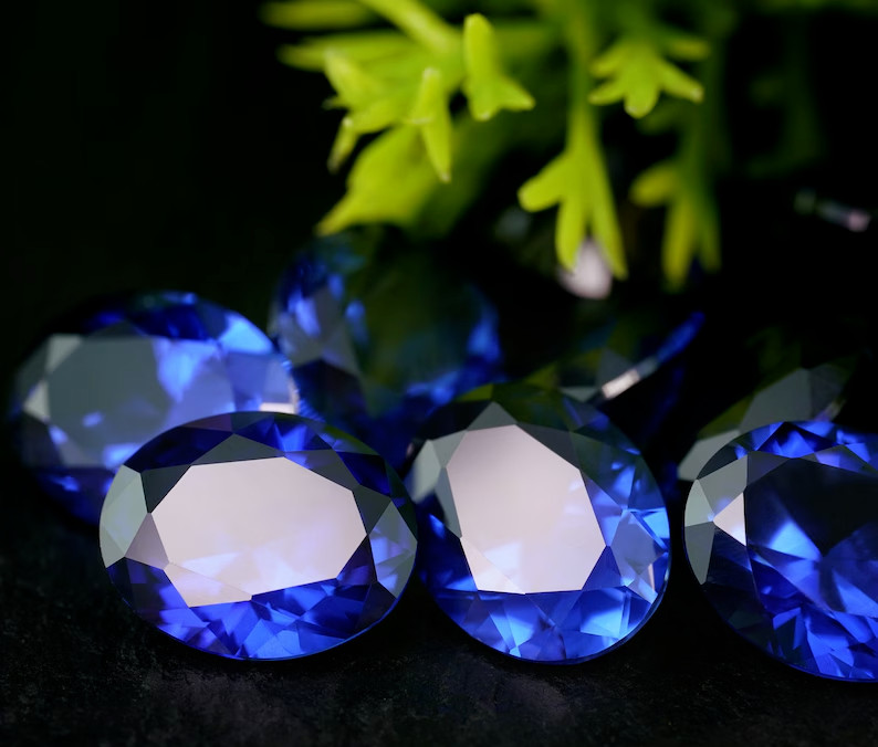 Blue Sapphire Oval Cut Genuine Loose Gemstone Oval Shape 4x5mm, 5×7 mm