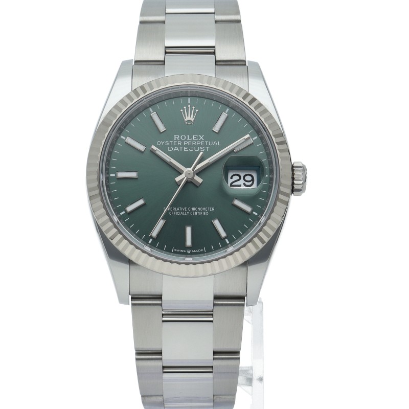 ROLEX Datejust 36 Men’s Watch Oyster Mint Green 126234 K18WG/Stainless Steel…
