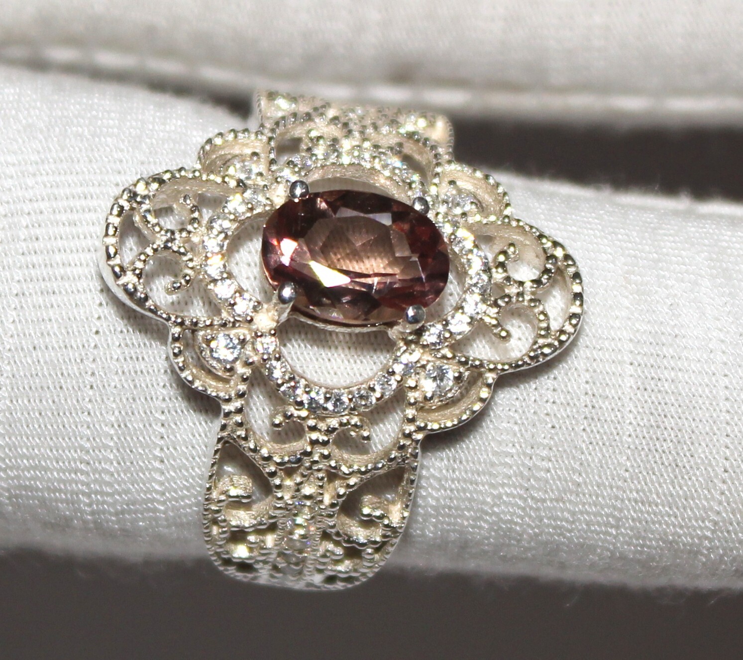Genuinely Color Change Russian Zultanite 925 Silver Oval Ring, Alexandrite Ring