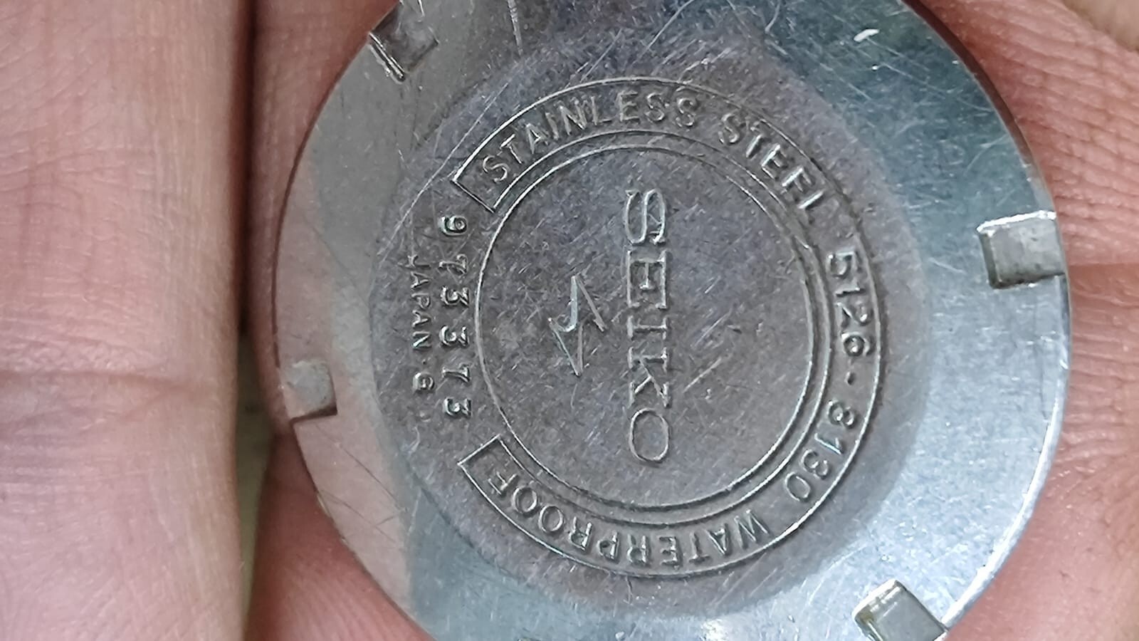 SEIKO 5 SPORTS RALLY DIVER – 5126-8130 Parts Back CASE Used