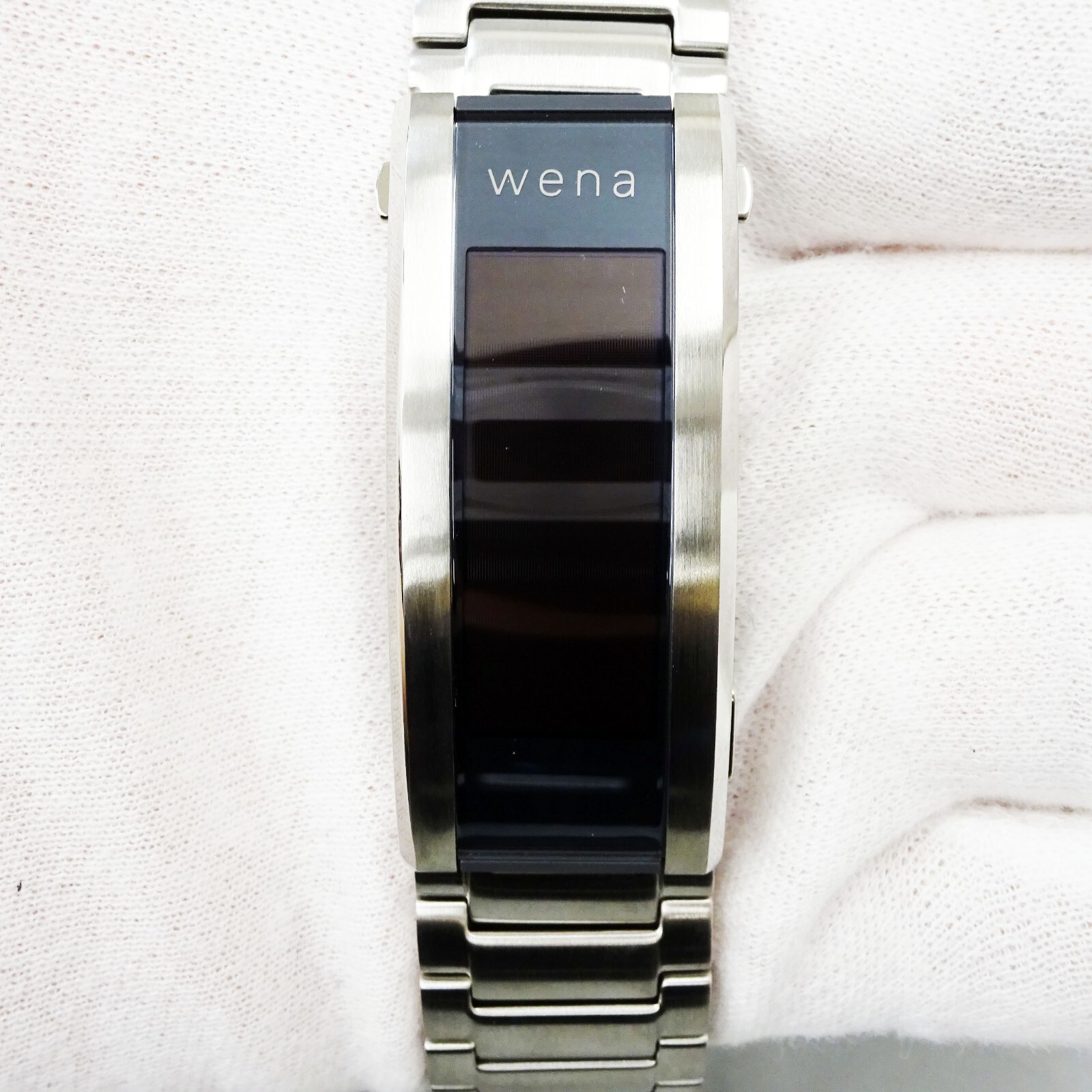 SONY Wena Wrist Pro WB-11A/S Premium Silver Hybrid Smart Watch Japan NEW