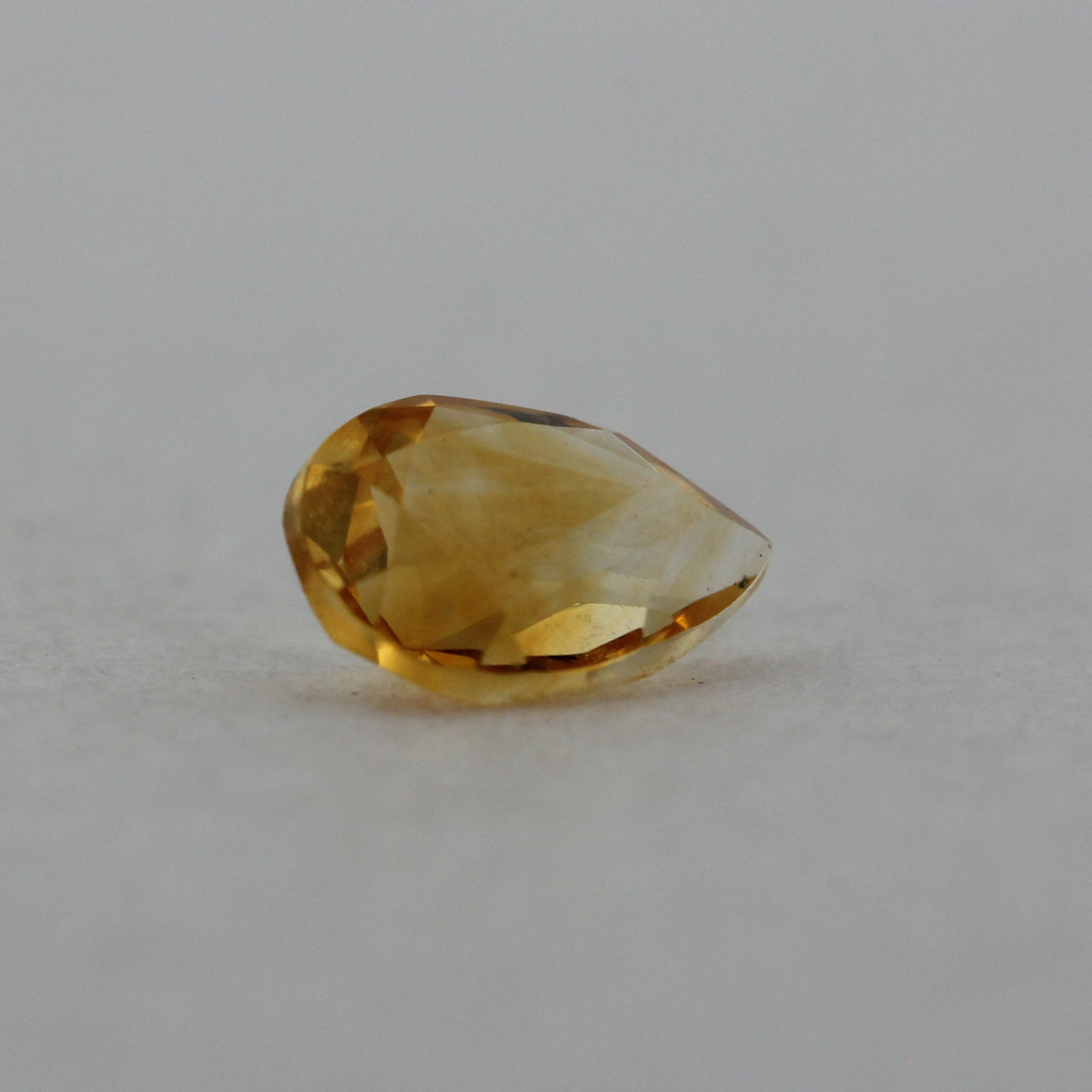 Loose Pear Shape Cut Genuine Natural Citrine Stone Single Yellow Birthstone