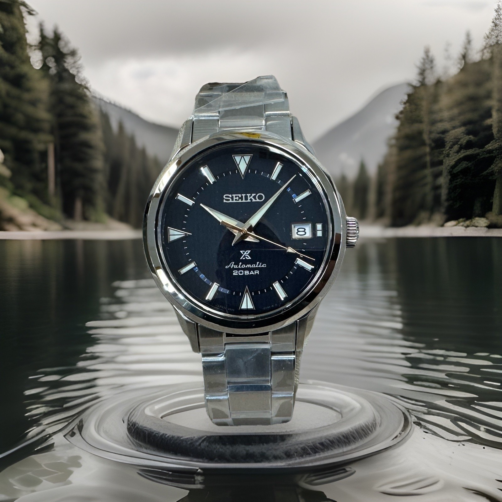 Seiko Prospex Alpinist Automatic Blue Dial Steel Bracelet Watch SPB249 Japan New