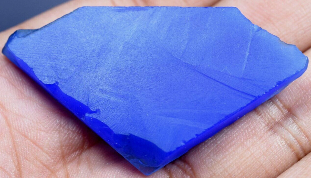 80.85 CT Natural Blue Chalcedony Brazilian Superb Untreated Slab !!!!