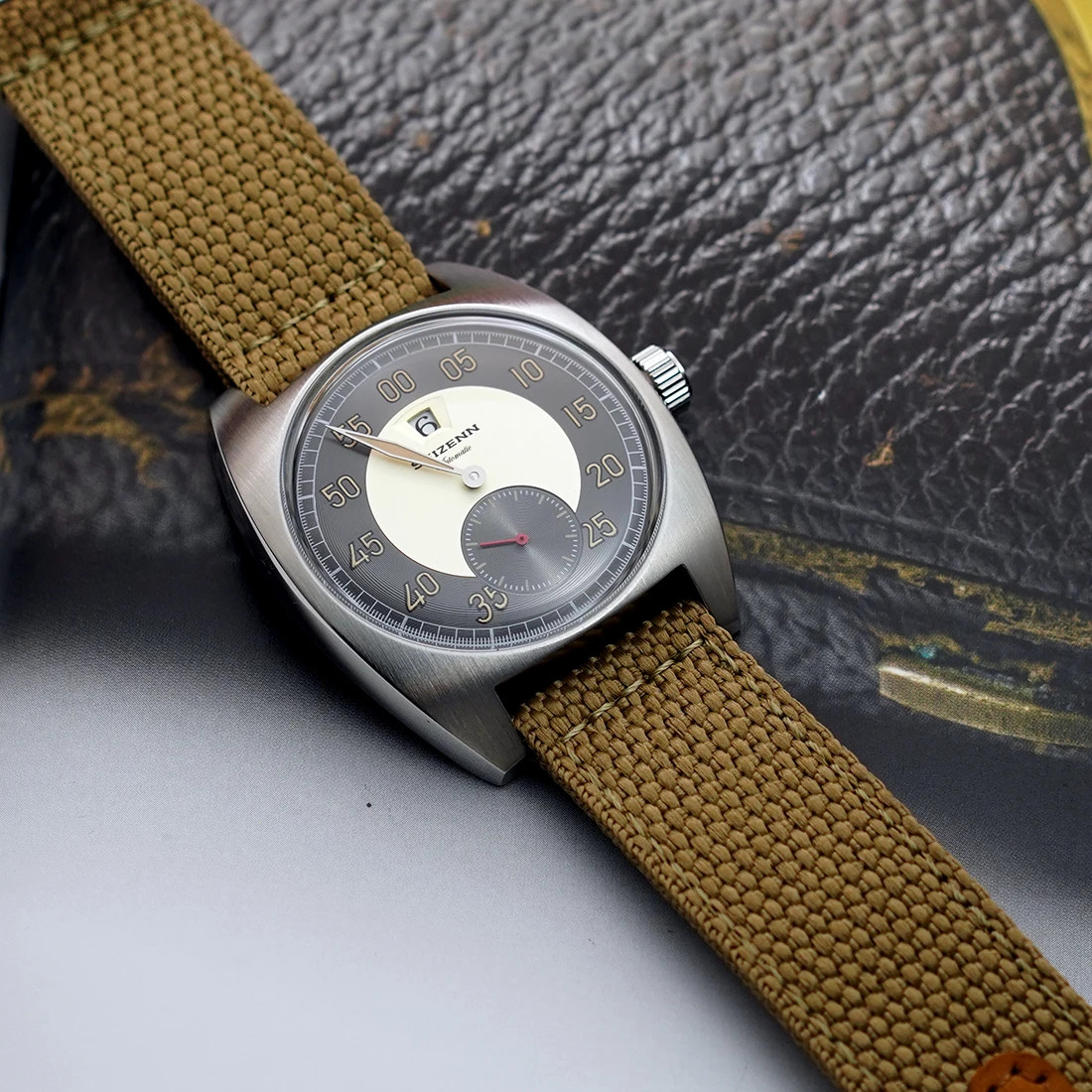 Merkur Jump Hour Watch Military Automatic ST17 Mechanical Vintage 38mm Steel Men