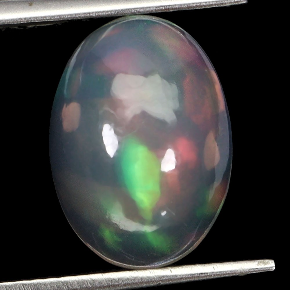 Oval AAA Floral Flash Play Of Color Crystal Fire Opal 3.21ct 14x10mm Gemstone