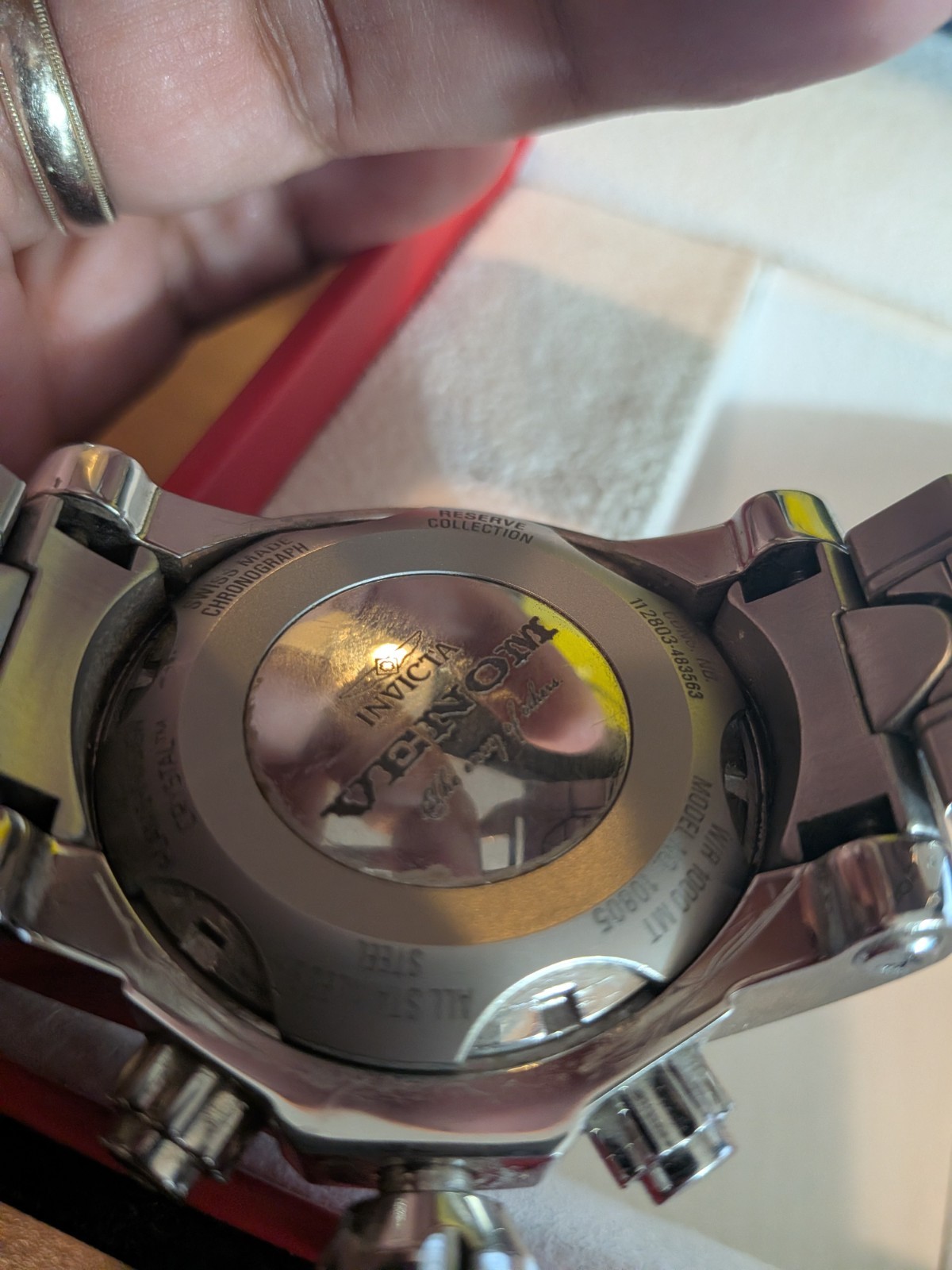 Invicta Mens Watch Venom Reserve Model 10805 FOR PARTS OR REPAIR NOT WORKING