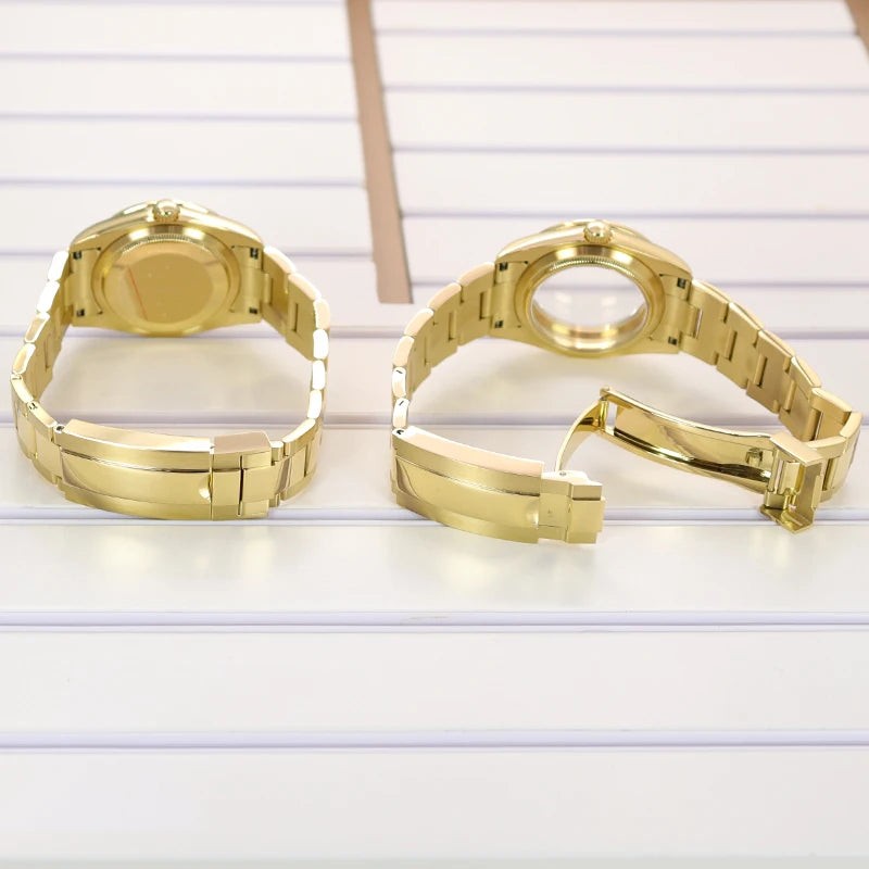 36/39mm Watch Cases Set Sapphire Glass For NH35 NH36 NH34 NH70 8215 Datejust