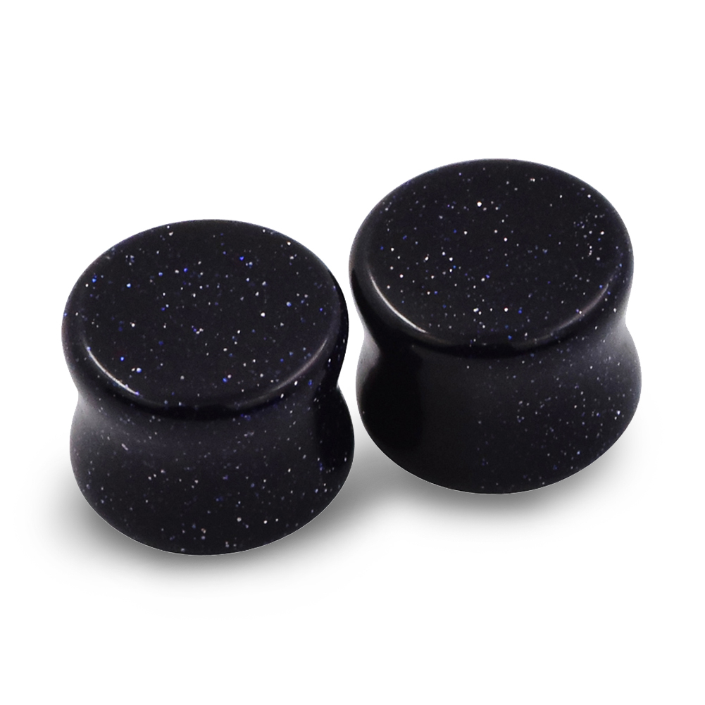 Ear Gauges Organic Stone Ear Plugs Flesh Tunnels 2G,0G,00G,12,14,16MM – 1Pair US