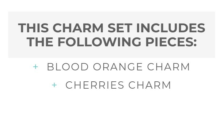 Origami OWL COTM CHARM OF THE MONTH MARCH 2019, BLOOD ORANGE & CHERRIES, NEW