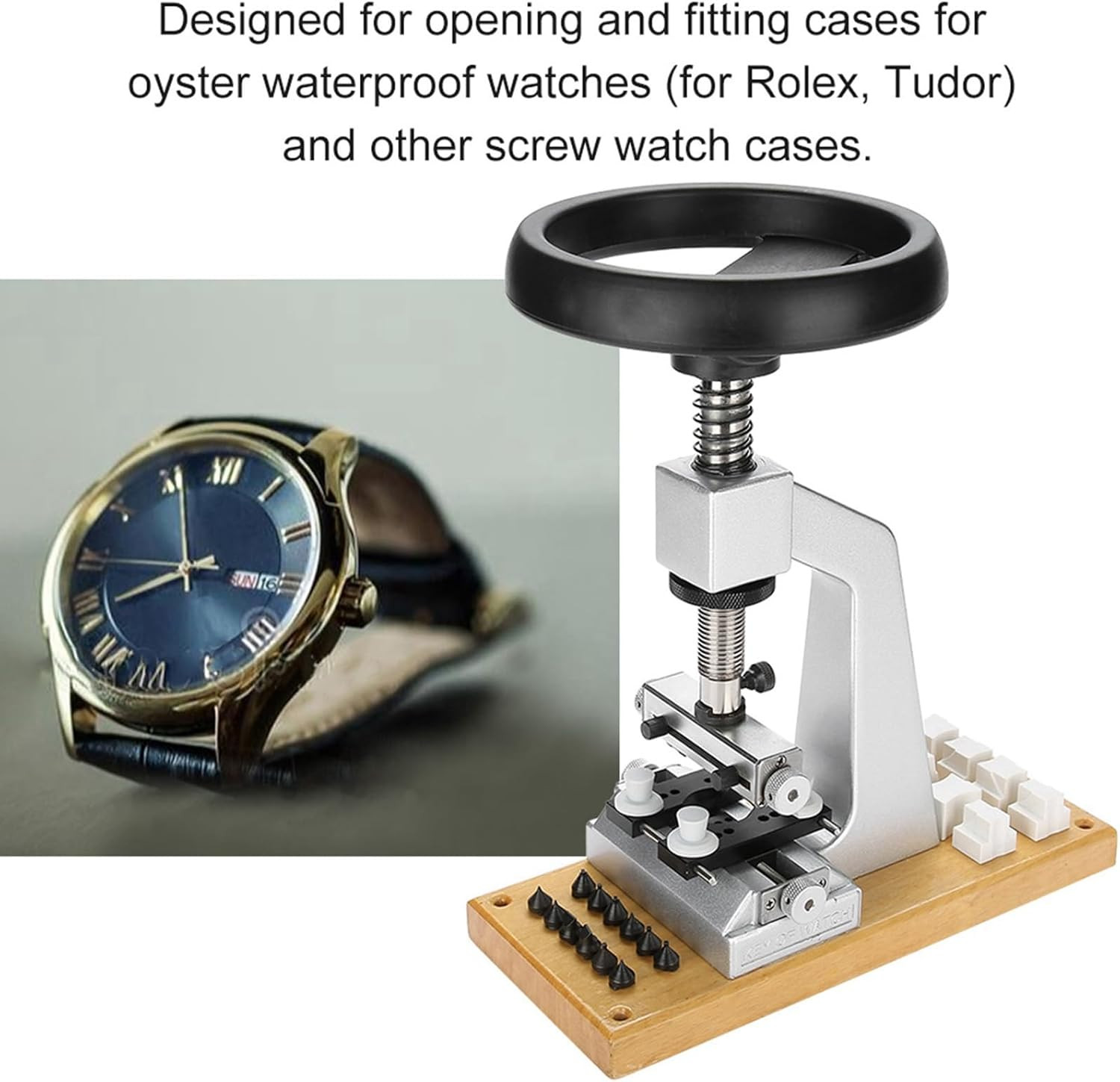 Bench Watch Case Opener,Watch Case Opener, 5700 Bench Wristwatch Back Opener wit
