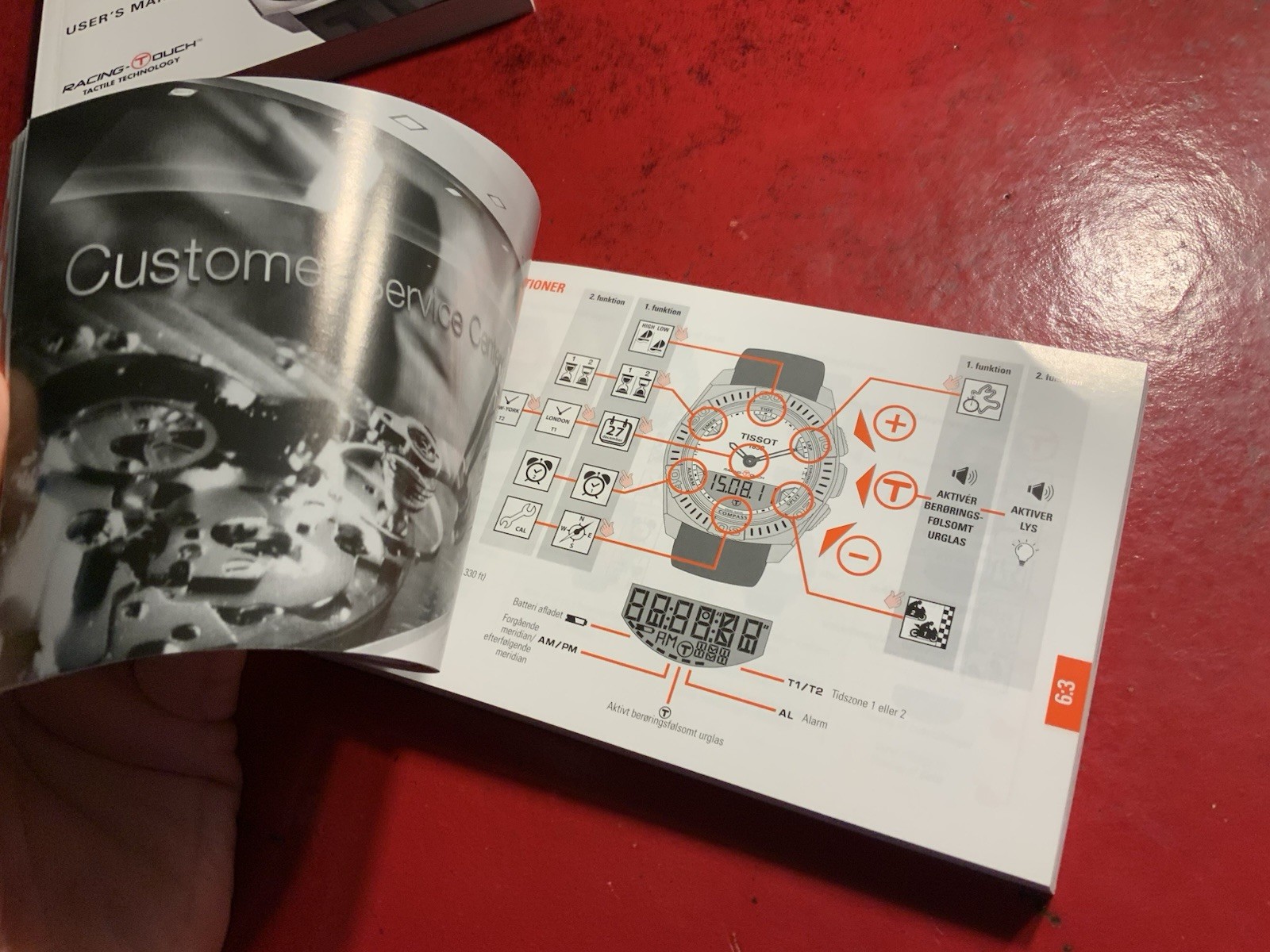 Tissot Tactile Functions Owners Manual User’s manual only One