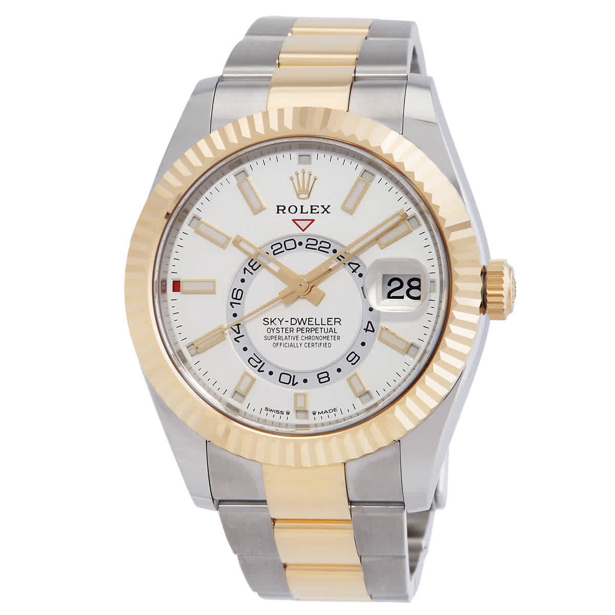 Rolex Sky-Dweller GMT Automatic Chronometer White Dial Men’s Watch 336933-0005