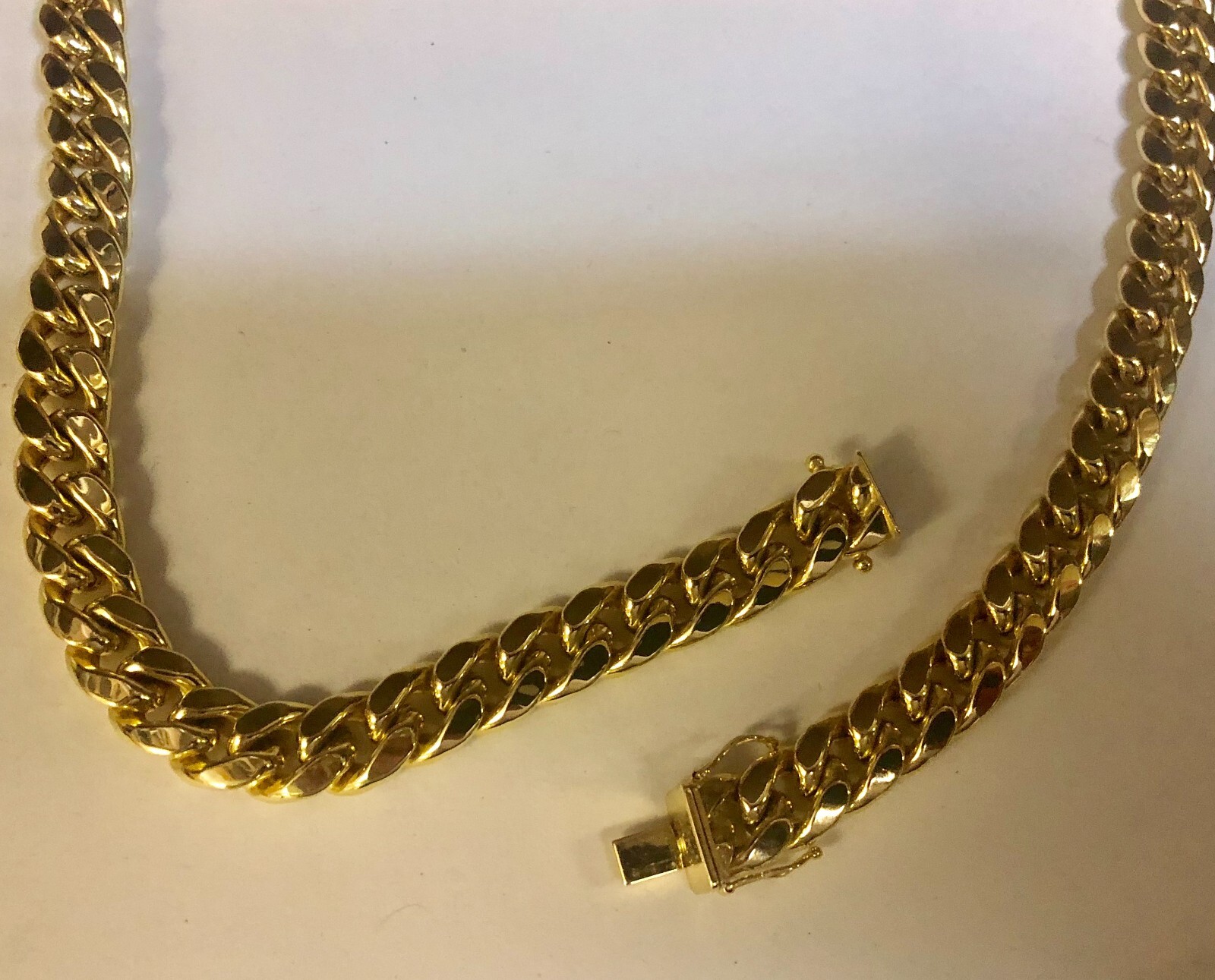 10k Yellow Gold 24″ Solid Miami Cuban Curb Link 6 mm 58 grams Chain/Necklace