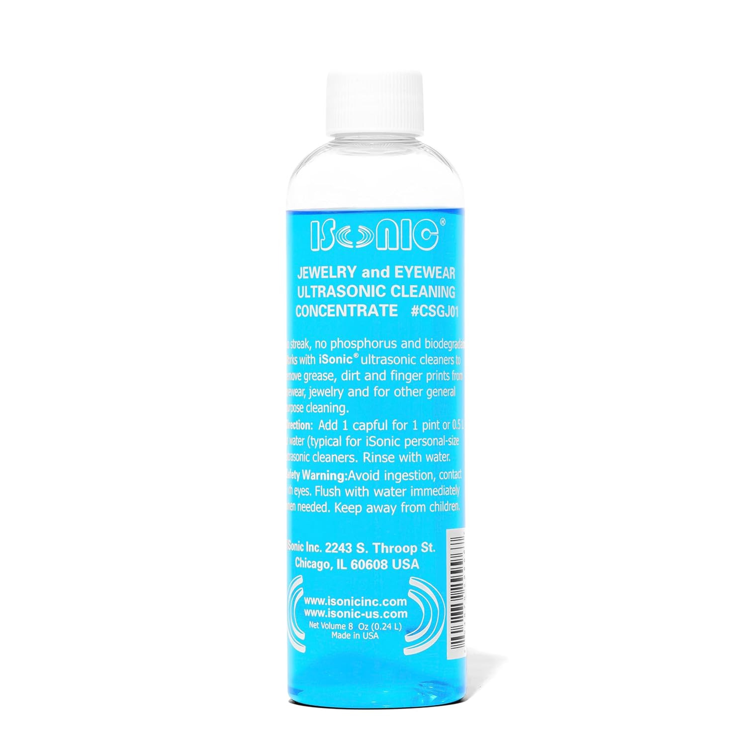 Ultrasonic Jewelry & Eyeglass Cleaner Solution Concentrate – Professional Cle…