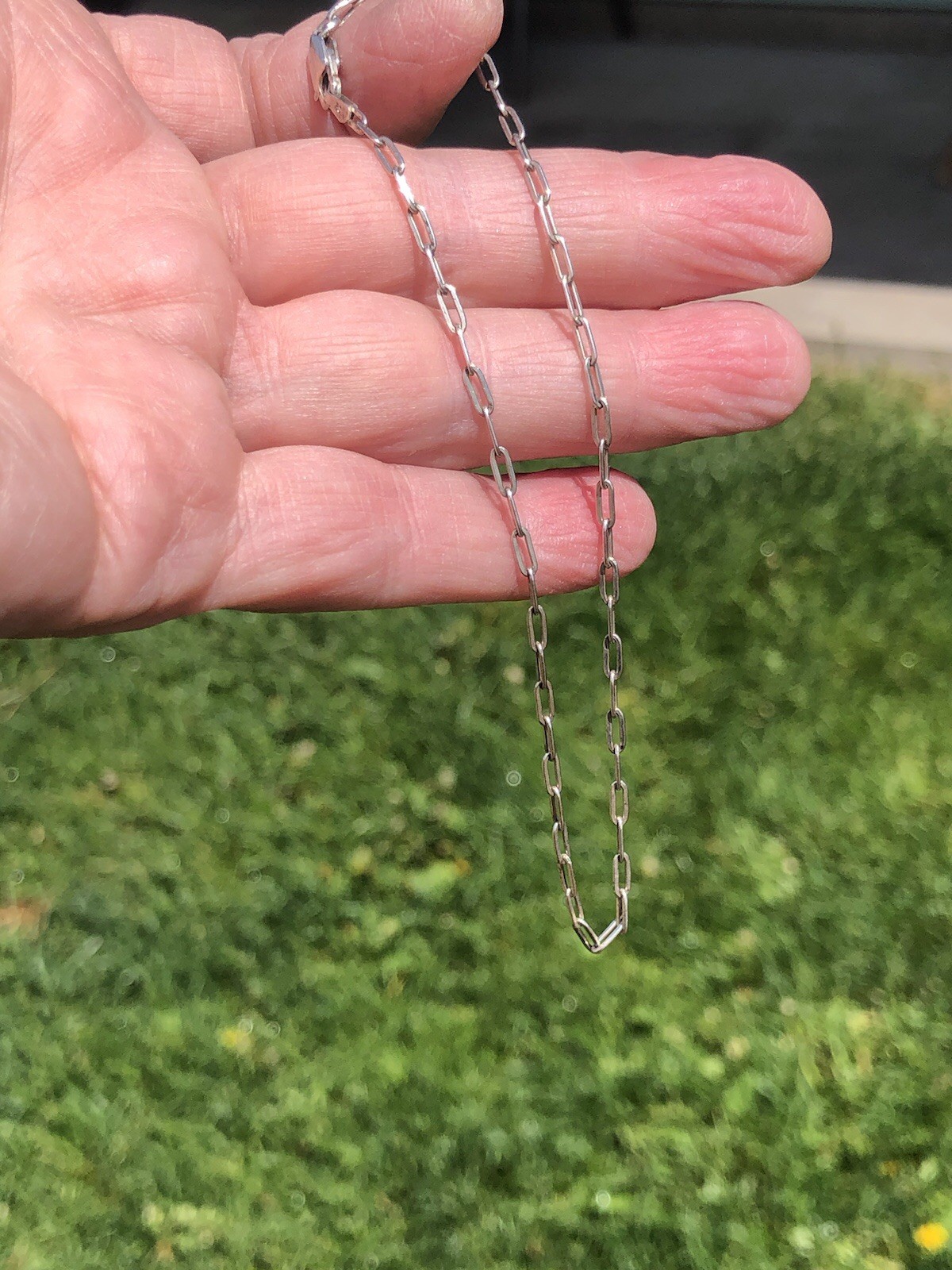 .925 Sterling Silver VTG Baby Necklace With Lobster Clasp – Marked Italy