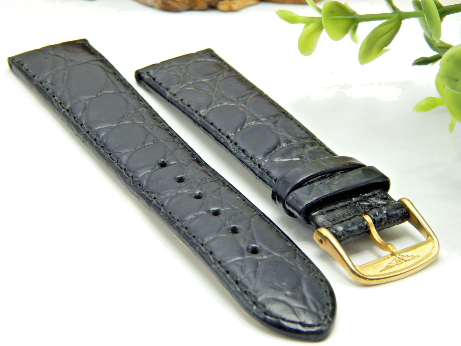 New 18mm X 16mm 18X16 Cuir Veritable swiss made Longines watch band Croco strap