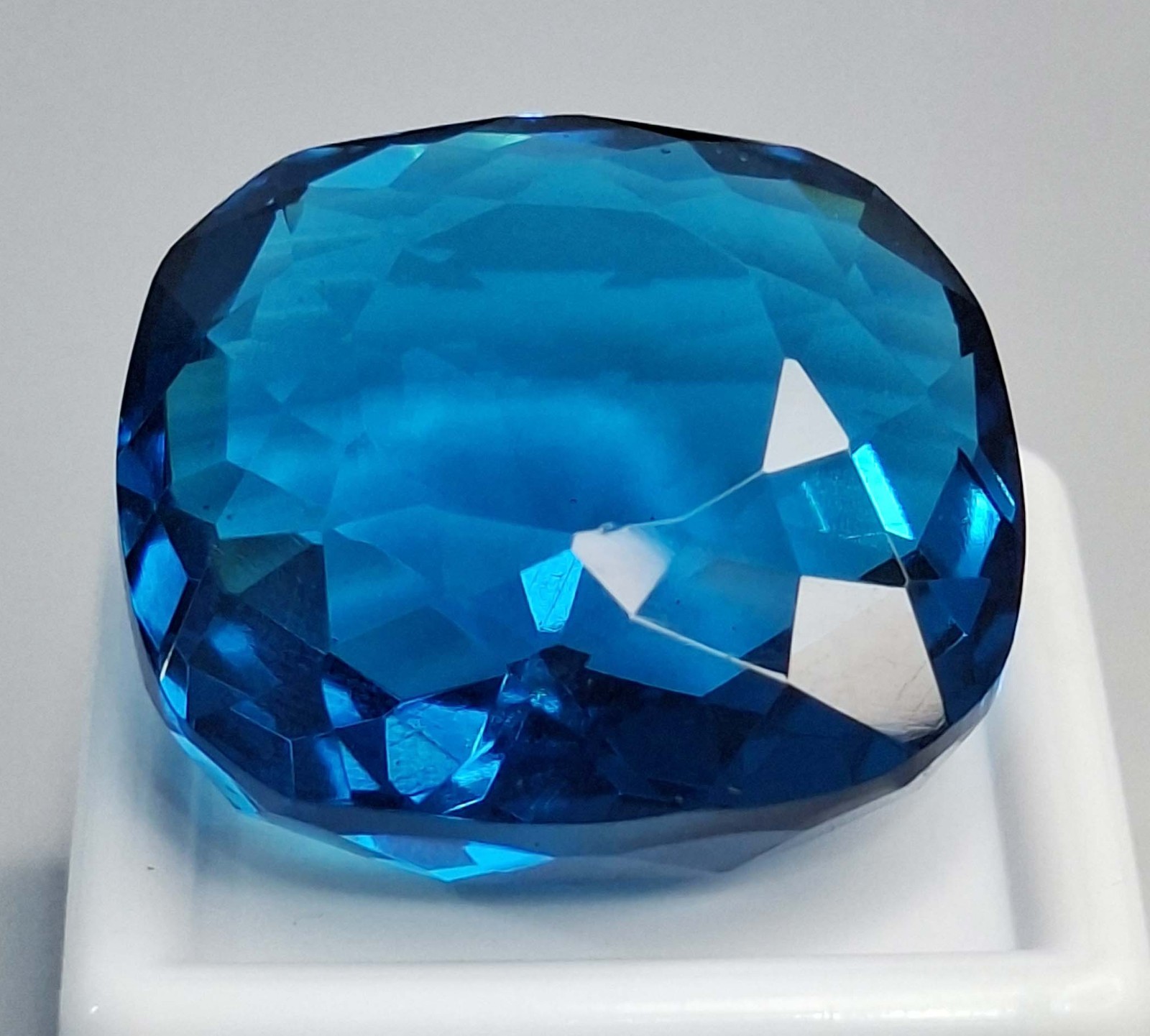 Blue Indicolite Tourmaline Natural Cushion Cut 58-60 Ct Loose Gemstone SP214