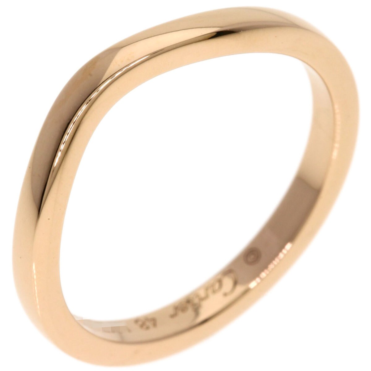 Cartier Ballerina Curve 18KPG Au750 Pink Gold EU48 / US4.5 Women’s 2.3g 2.2mm