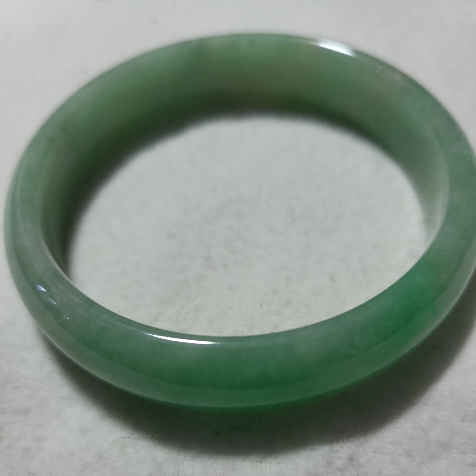 61 mm Icy Green Jadeite Jade Myanmar Jade Bangle