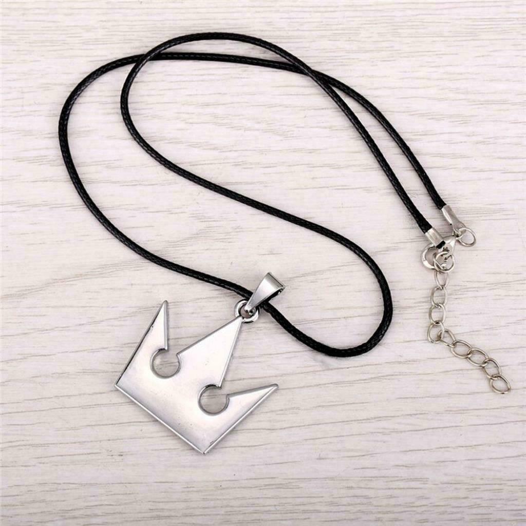 KINGDOM HEARTS NECKLACE Sora’s Crown Metal Pendant Cord Role Play Video Game