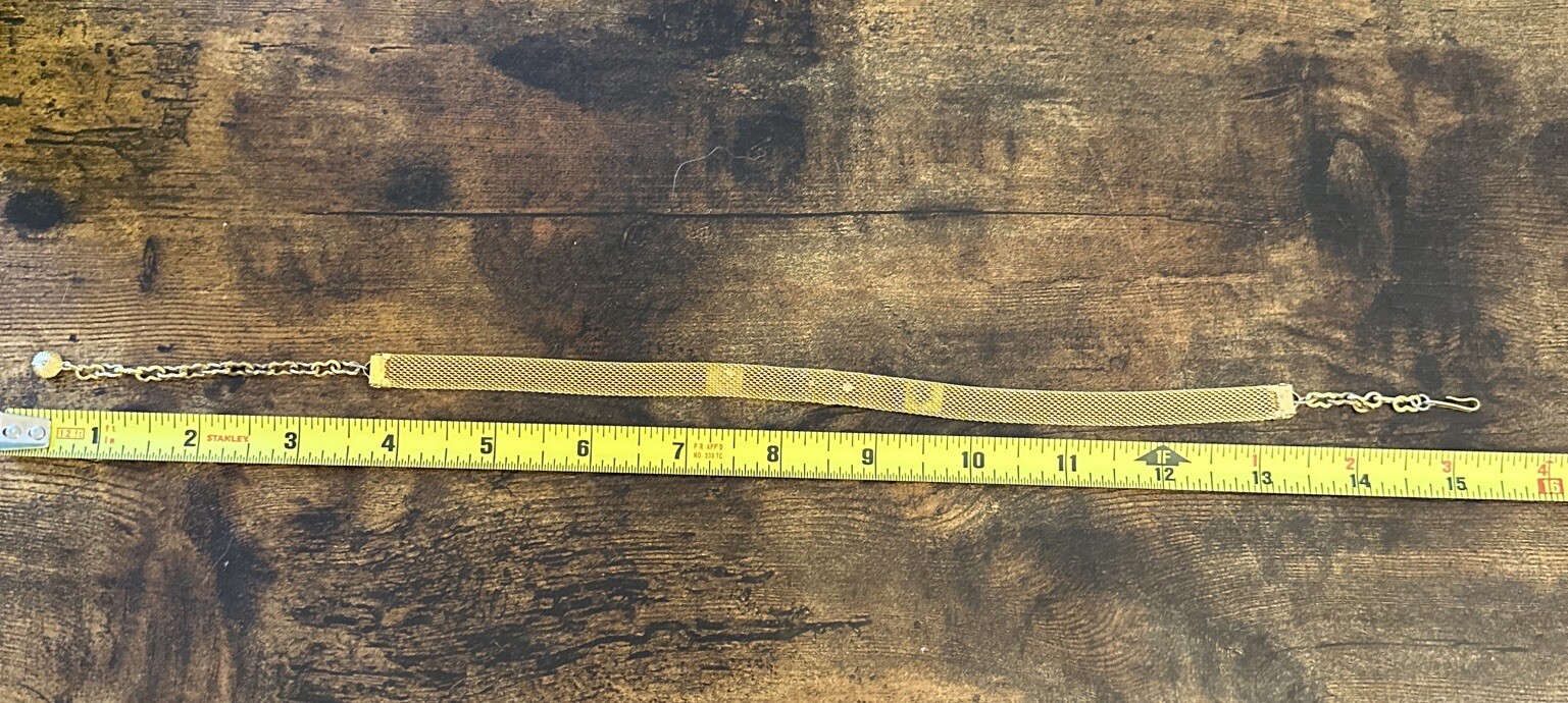 Choker – Mesh Gold Tone – Not Signed