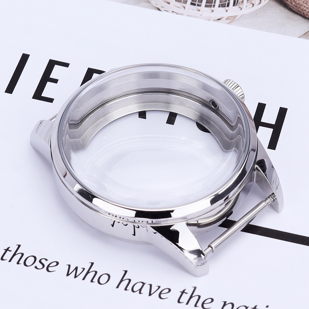 33mm/40.6mm Steel Diver Watch Case Classic Silver 10ATM For Seiko NH35 NH36 NH38
