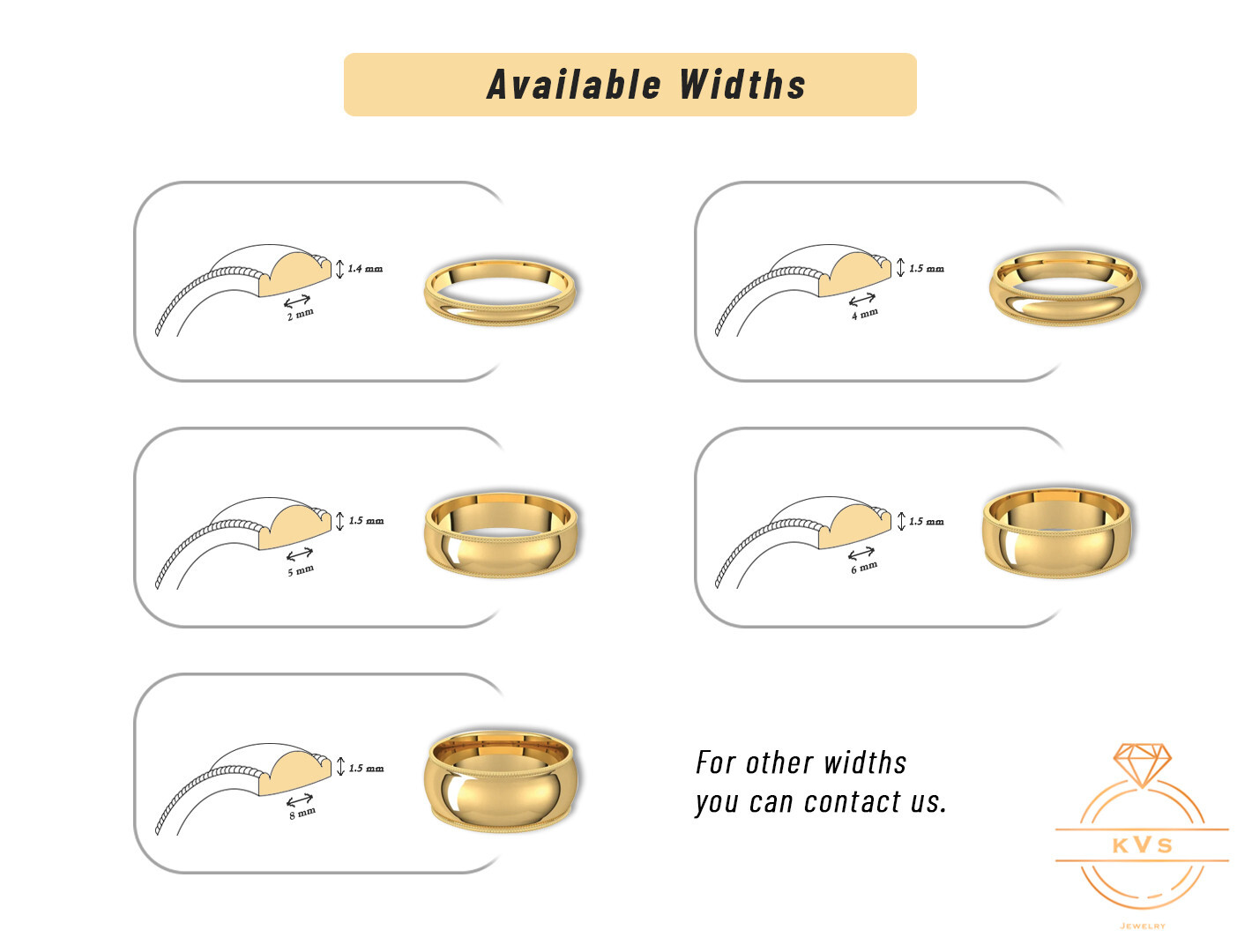 10K Yellow Gold Milgrain Edge Wedding Band Ring Comfort Fit Solid Gold Polished