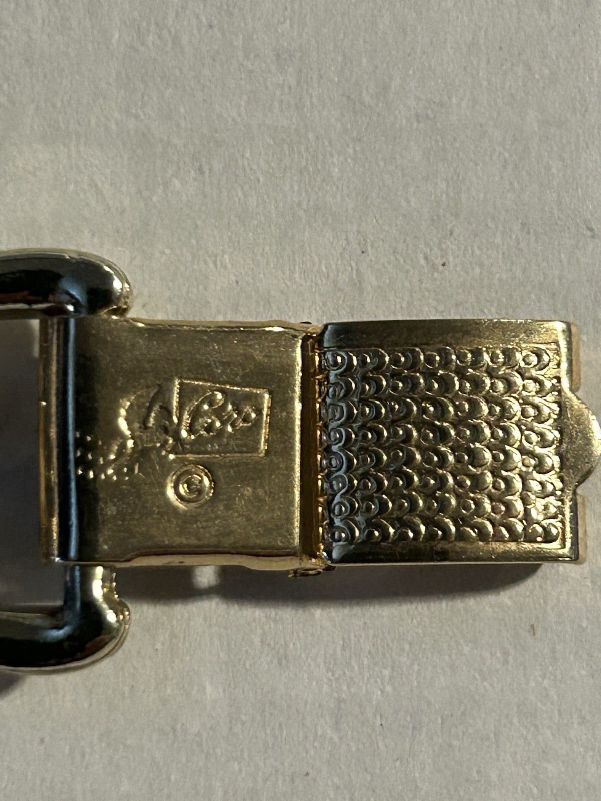 Vintage Coro Pegasus Bracelet Gold Tone Motif Link Leaf Floral 7”