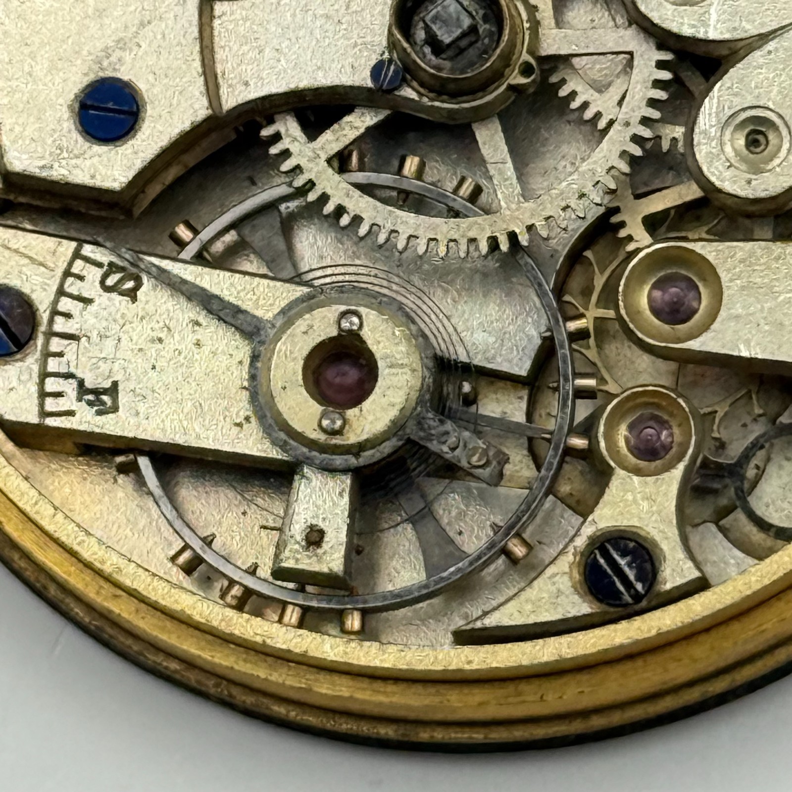 Longines Pocket Watch Movement Antique Sub Seconds Parts Repair Spares 41.2mm