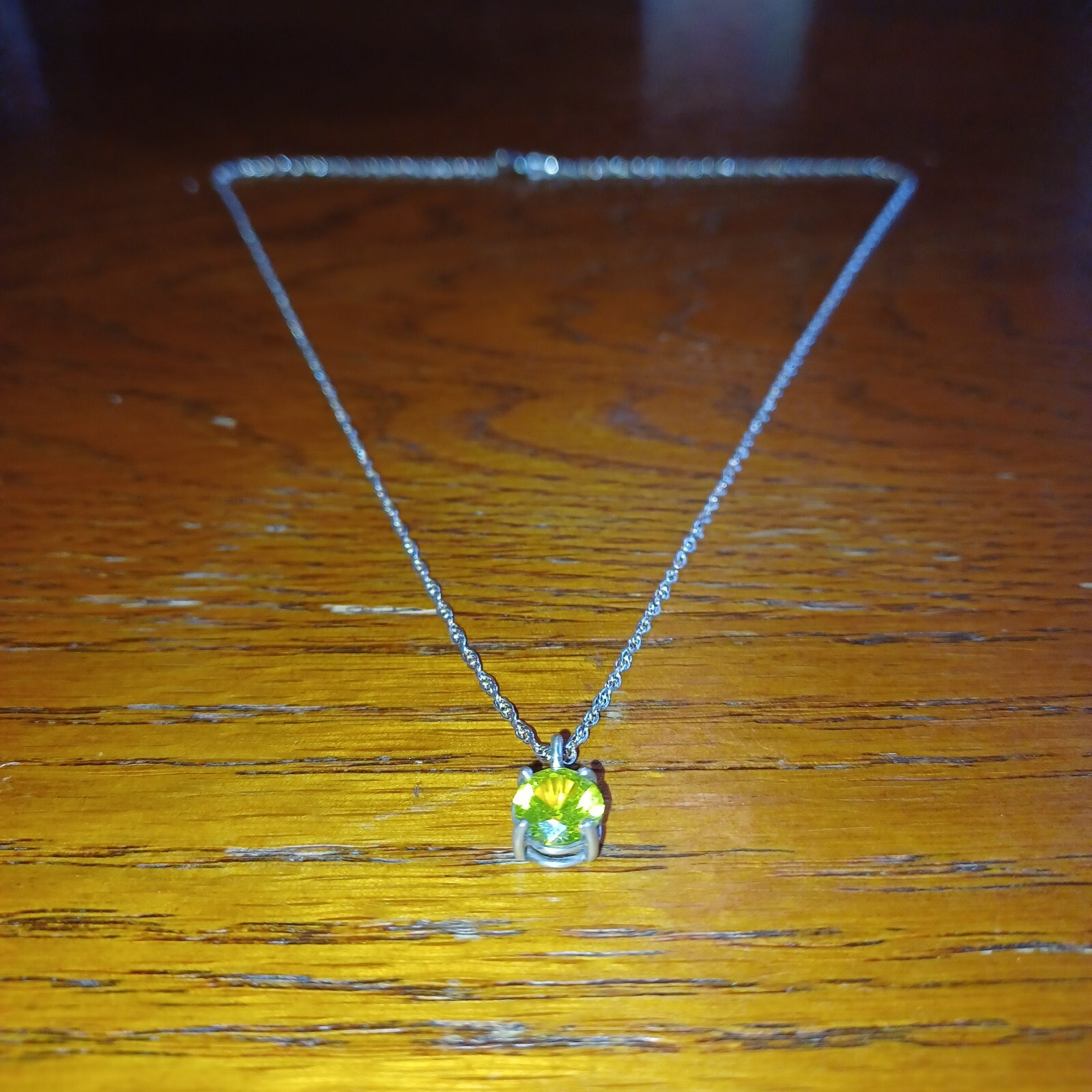 Handmade YAG Yttrium Aluminum Garnet Pendant – Sterling Silver – 18” Chain