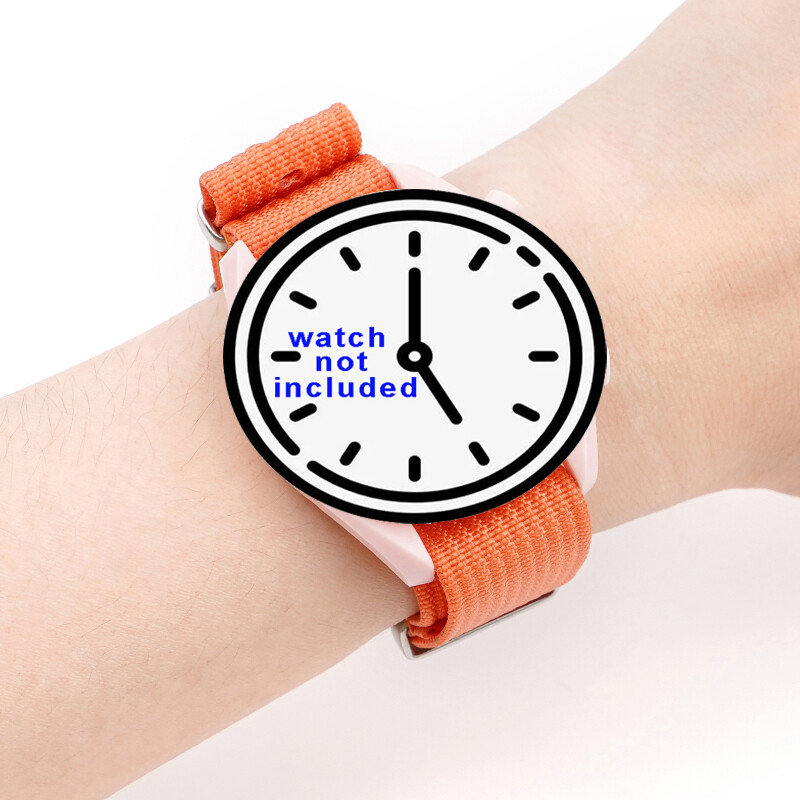 20mm Sport Bracelet Watch Strap Retro One-Piece Long Watchband Weave Nylon Bands
