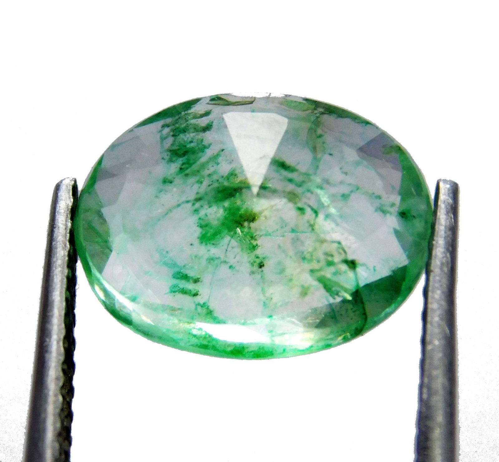 2.95 Ct Natural Green Emerald – Certified Untreated Zambian Loose Oval Gemstone