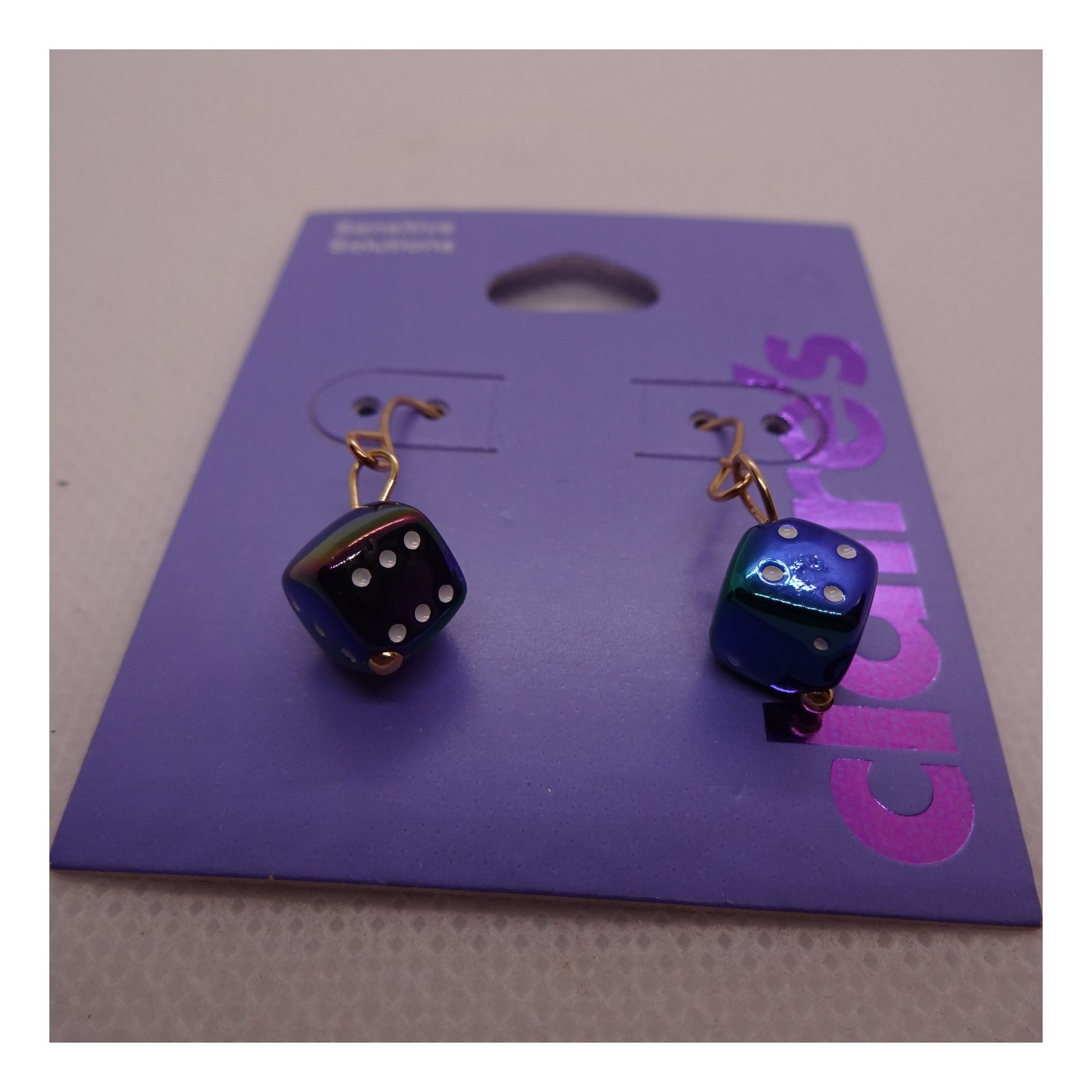 Claire’s 8 SETS Earrings LOT Sensitive Solutions Studs Dangle Hoops Clips NWT