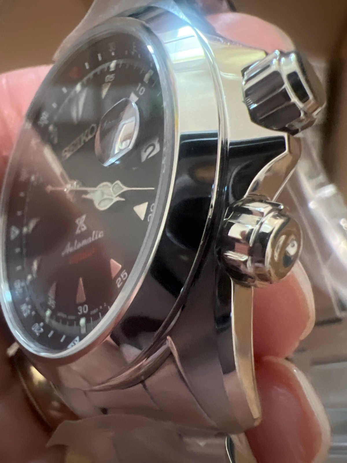 Authentic ❤️Seiko Prospex Automatic Alpinist Black Dial Men’s Watch SPB117
