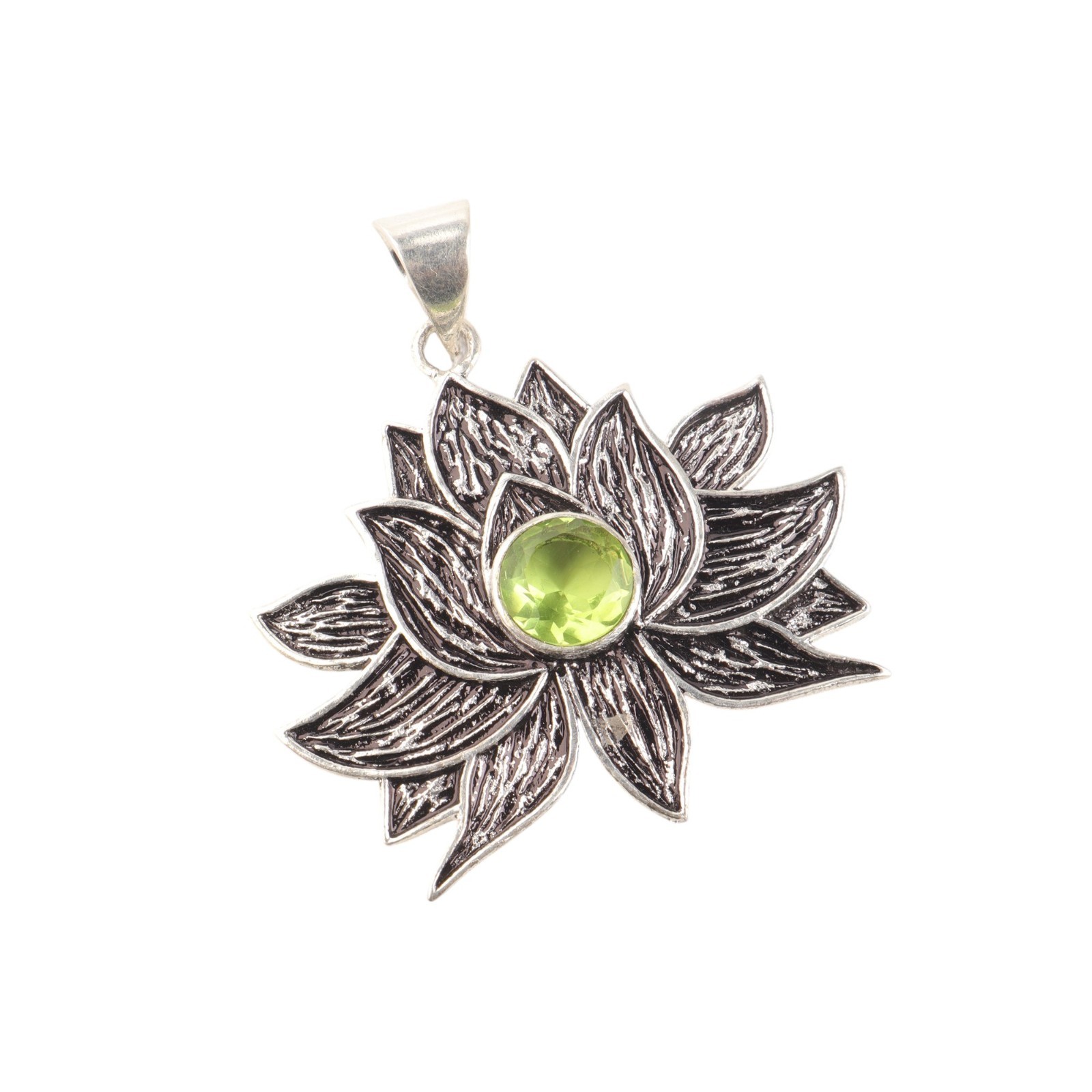 Natural Peridot Gemstone Pendant 925 Sterling Silver Jewelry Mother’s Day gift