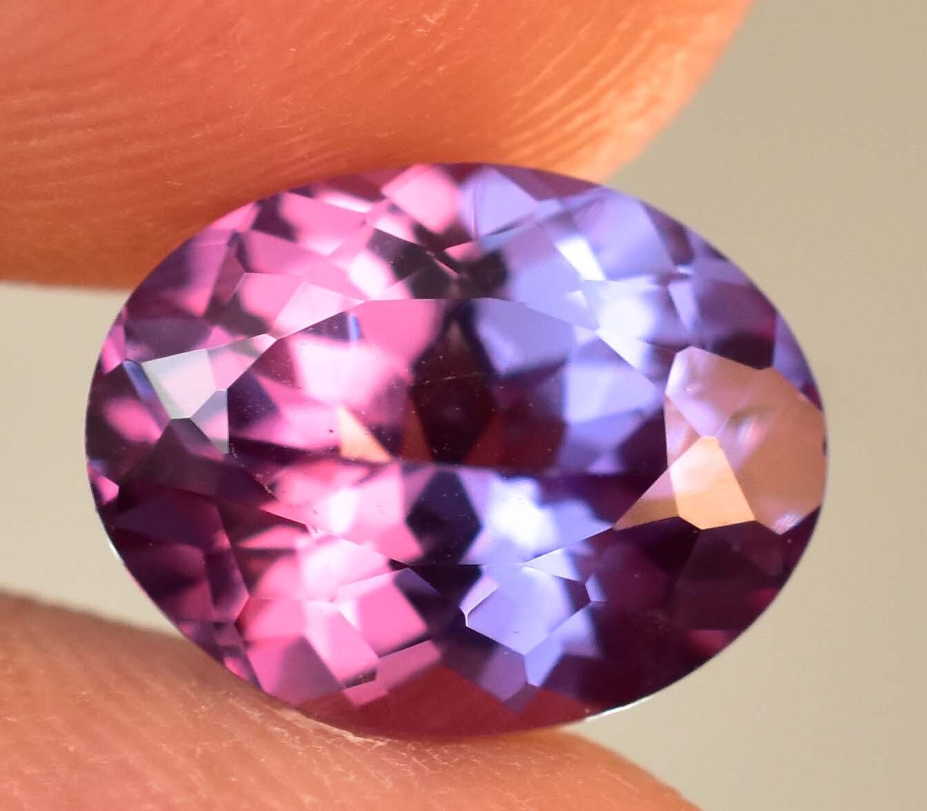 Flawless Natural Color Change Alexandrite 4.85 Ct Certified Loose Gemstone