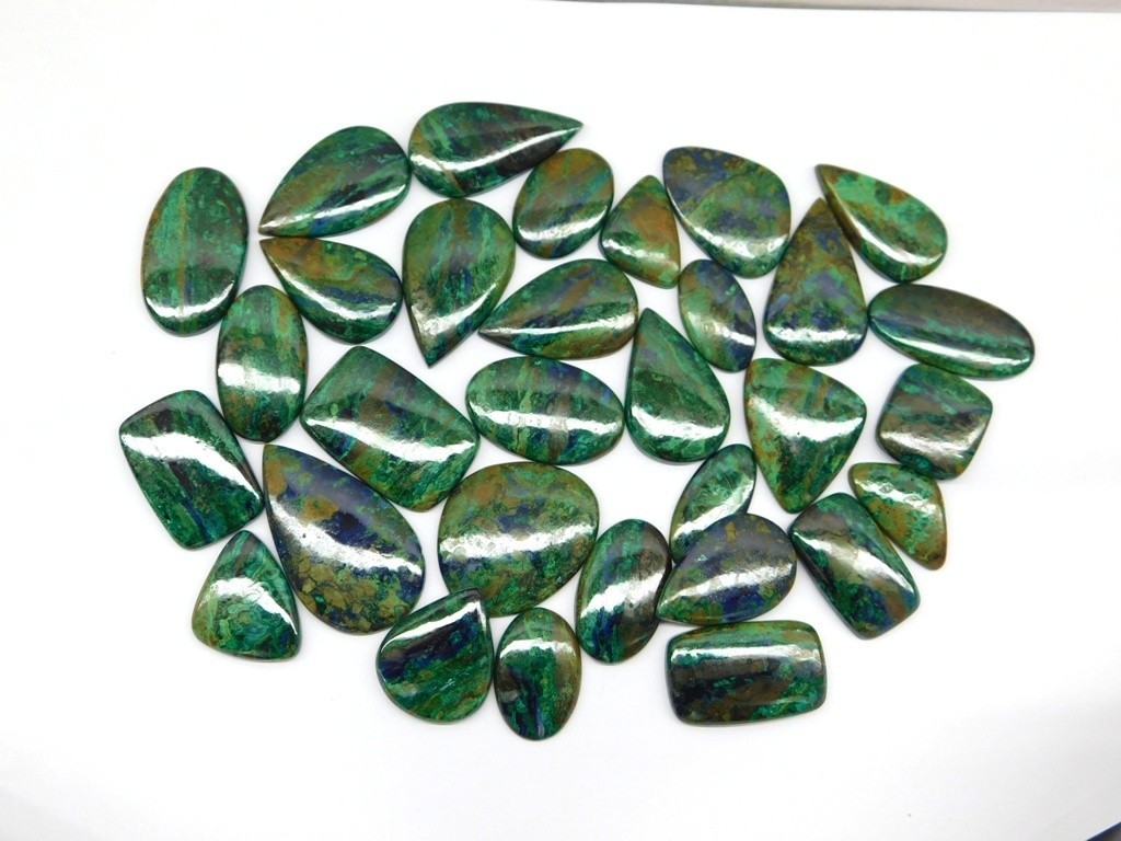 Natural Shattuckite Cabochon Gemstone For Making Jewelry Wholesale Lot 71333