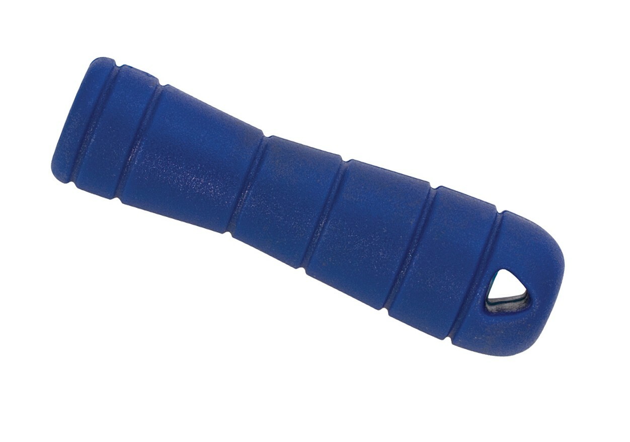 EuroTool Blue Plastic File Handle with Metal Gripping Insert
