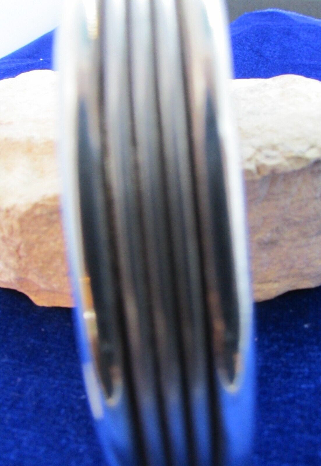 VINTAGE SOUTHWEST N A RAIL CUFF BRACELET STERLING TAHE