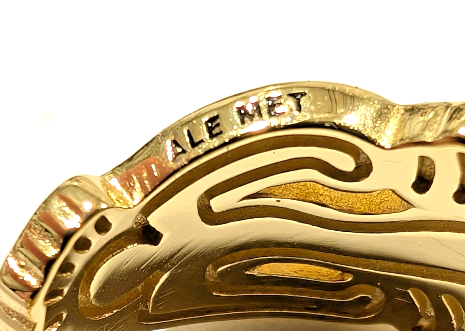 Authentic Pandora Ring, Keith Haring Wavy Figure Open, #162226C01, 14K Gold Plat