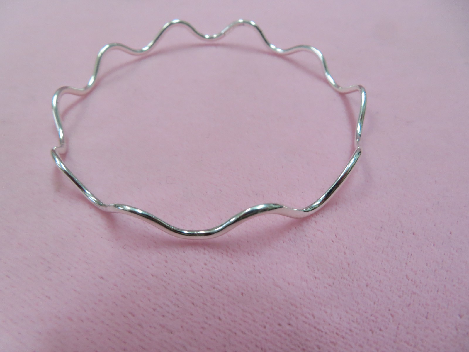 ATI 7.75″ 925 Sterling Silver Slip on Stackable Bangle Bracelet 4.76 Grams