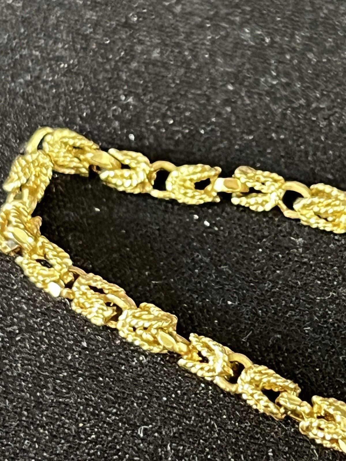 Vintage Solid 14K Yellow Gold 20” Byzantine 3mm Link Chain Necklace 17.8GM