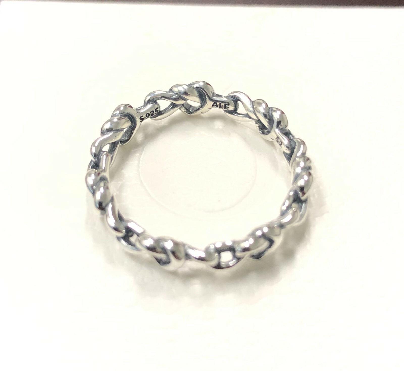 Pandora Knotted Hearts, Band Ring #198018 +GIFT BOX & POLISH CLOTH~Choose Size