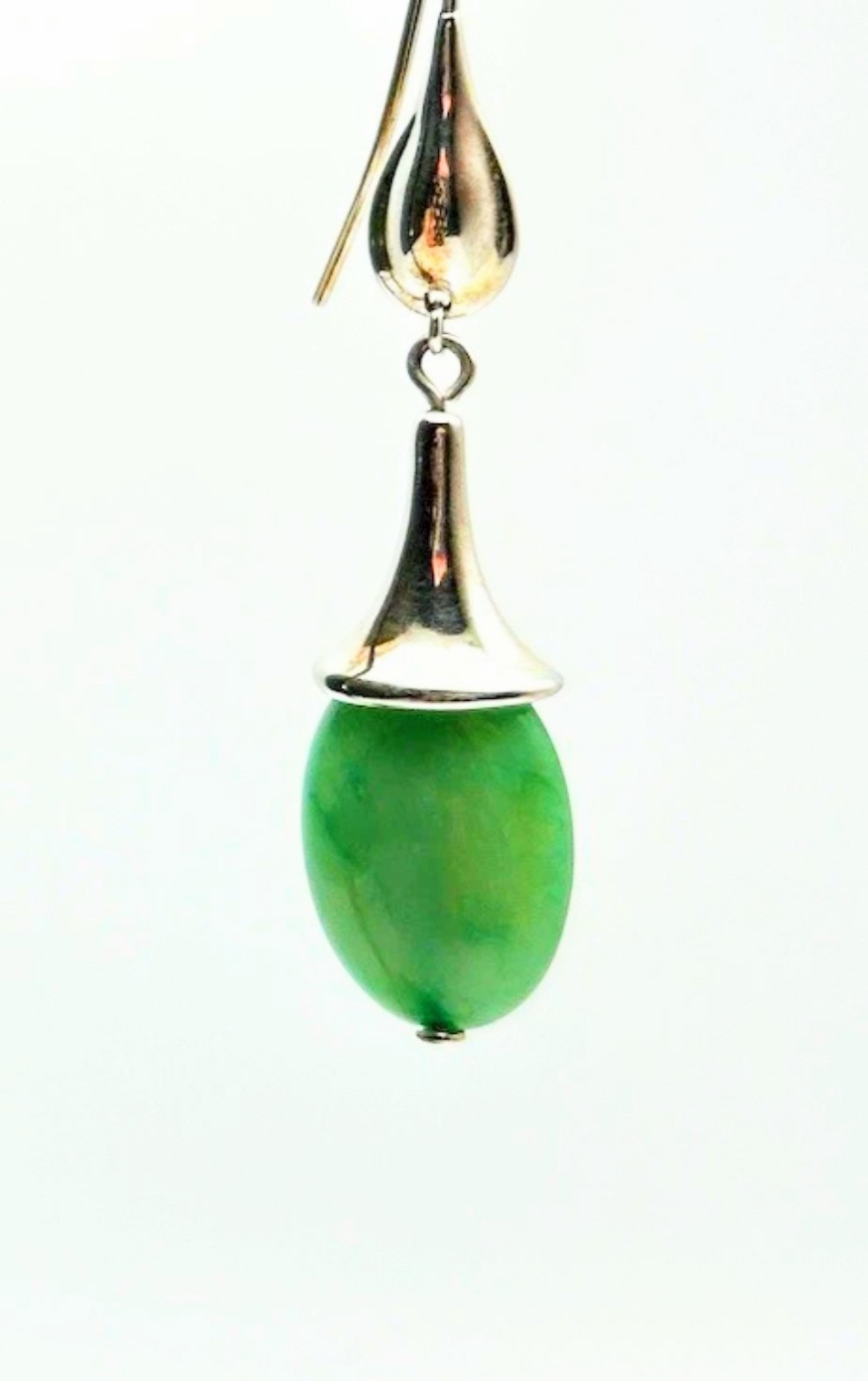 RLM Robert Lee Morris Sterling Turquoise Dangle Earrings 2″ 10g Hook or LeveBack