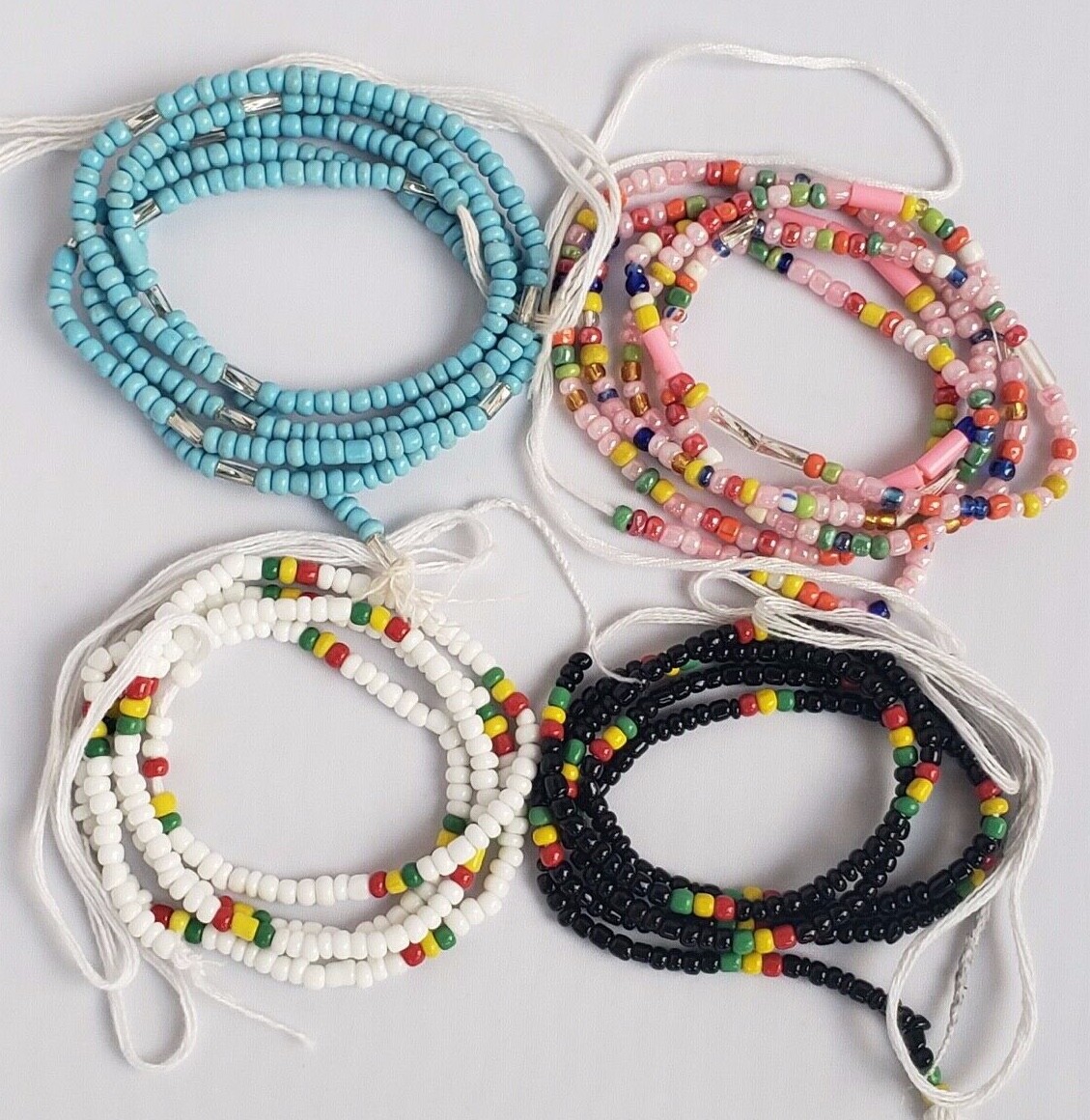 28″-50″ Elegant Tie On African Waist Beads Belly Chain Jewelry Waist Controller