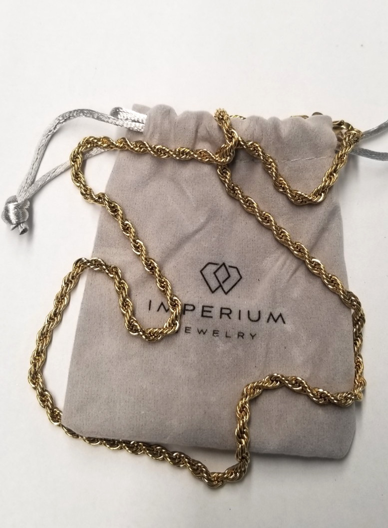 Imperium 4mm Rope Chain Necklace 22″