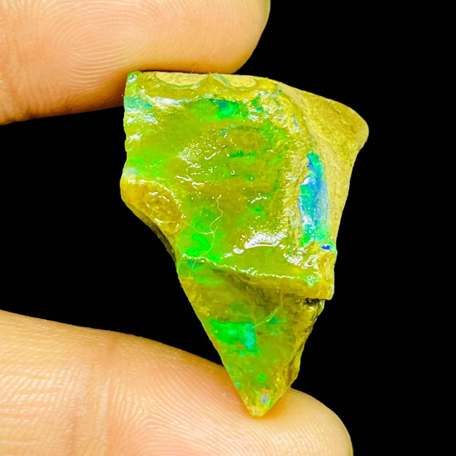 46.35 Cts Natural Ethiopian Opal Rough 32x21mm Huge Untreated Loose Gemstone